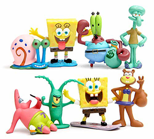 SpongeBob 2" Figure Set of 8