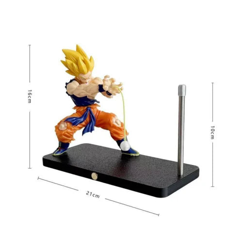 Dragon Ball Z Anime Action Figure with Cosmic Surge Levitating LED Lamp