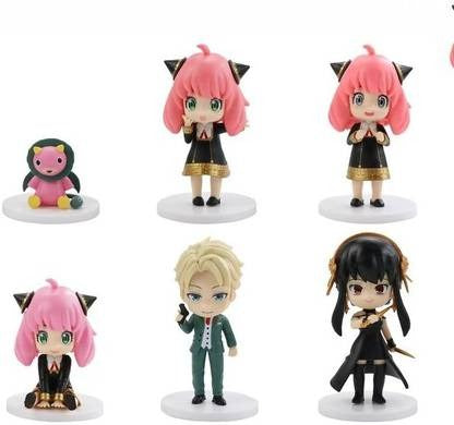 Spy X Family Anime Figures Set of 6 (4.5-10.5cm)