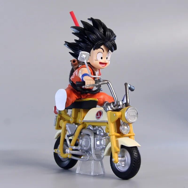 Dragon Ball Z Anime Goku Kid On Motor Bike Figure 13 cm