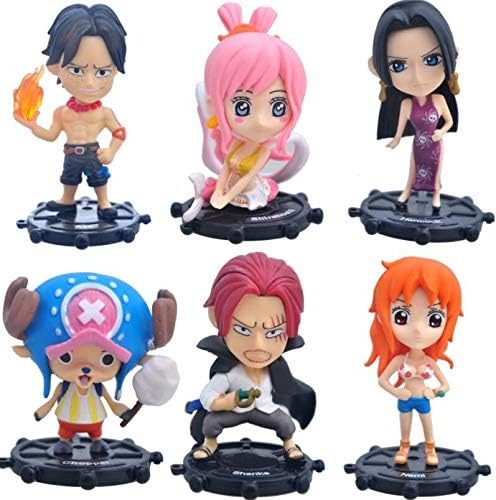 One Piece Pirates Figure Set of 6 - (7-9.5 cm)