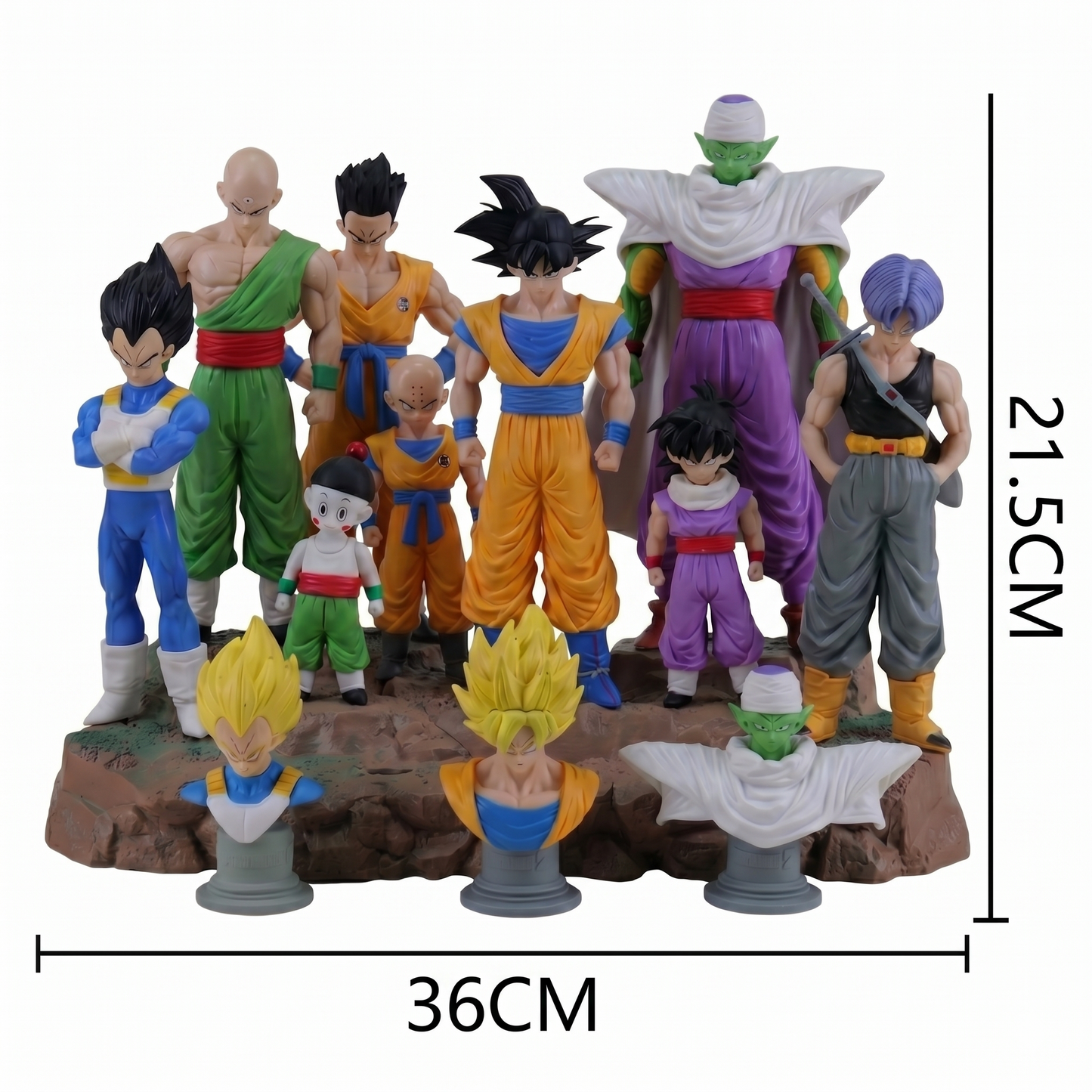 Dragon Ball Z Figure Set – 12 Piece Anime Character Collection Display Statue