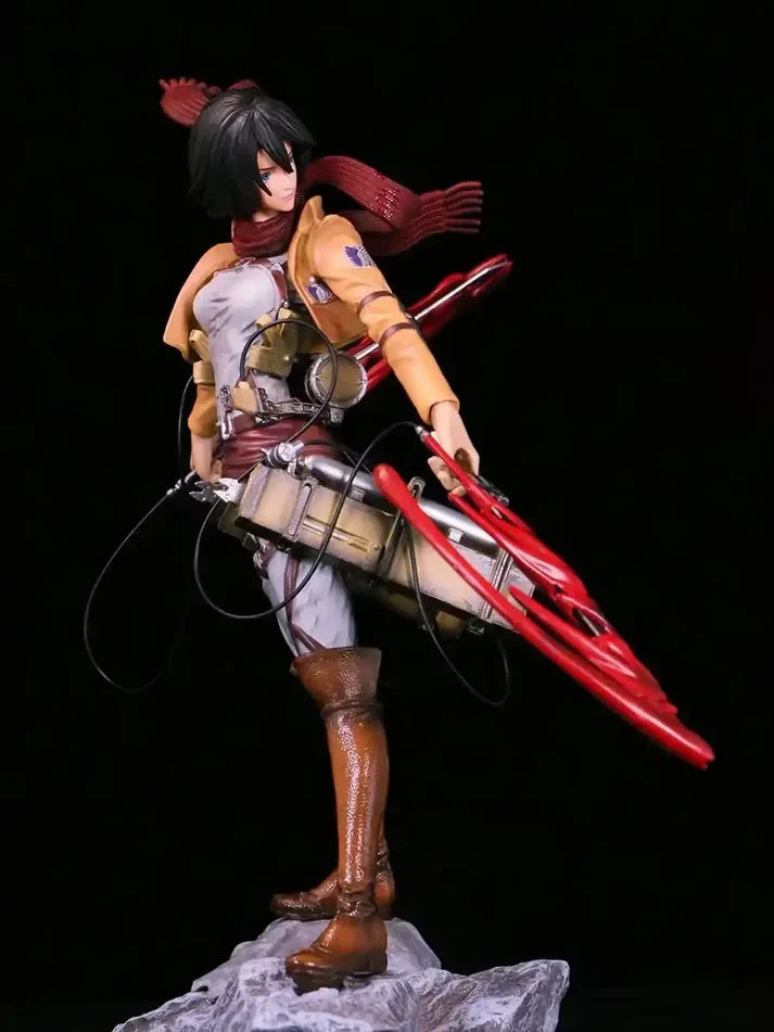 Attack On Titan Mikasa The Armored Titan Action Figures Model 35 cm Anime Figure