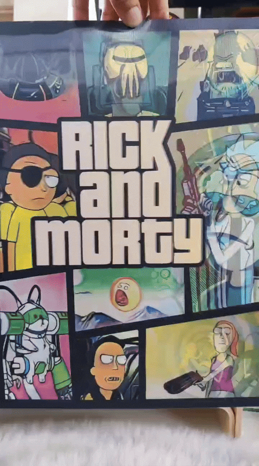 Rick And Morty Lenticular 3D Poster