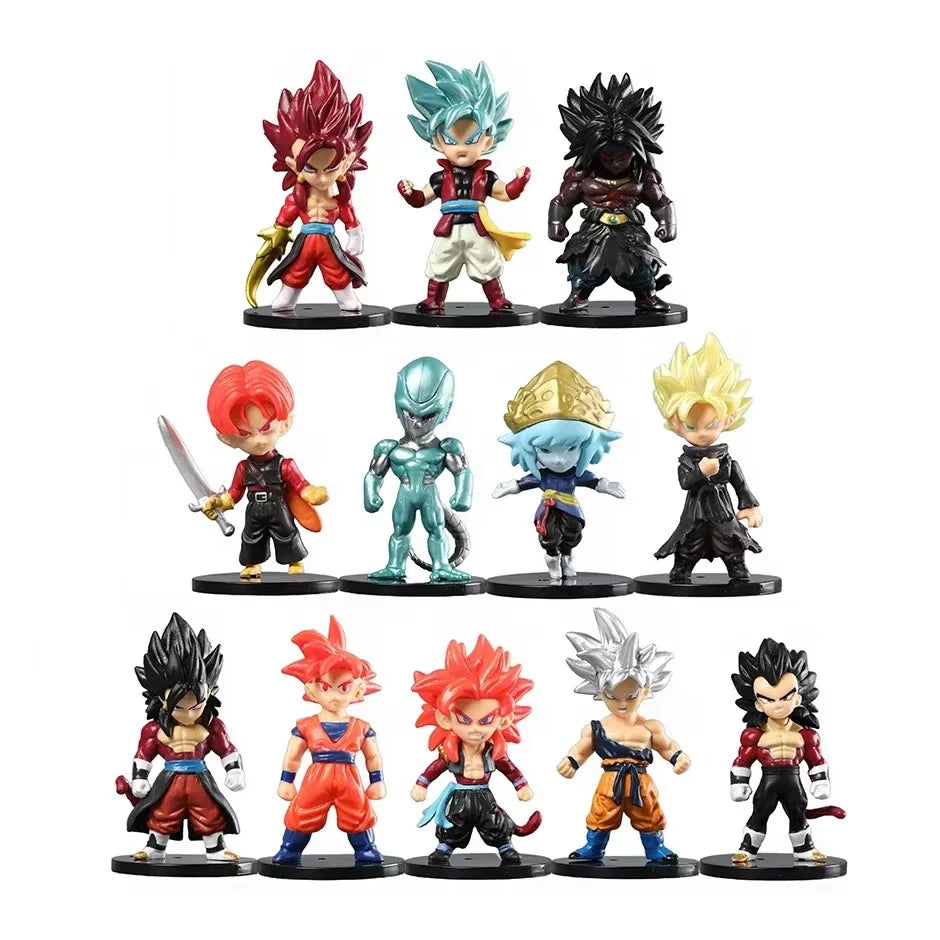 Dragon Ball Z Anime Action Figure Set of 12