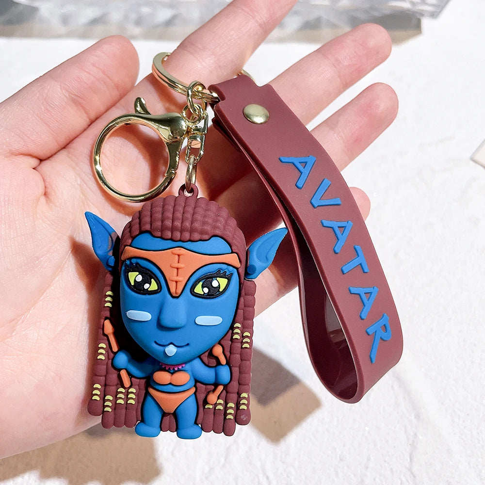 Neytiri 3D Silicon Keychains with Bagcharm and Strap