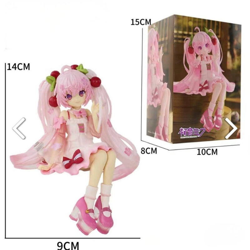 Cherry Blossom Miku Noodle Stopper Figure – 14 CM Anime Collectible PVC Statue