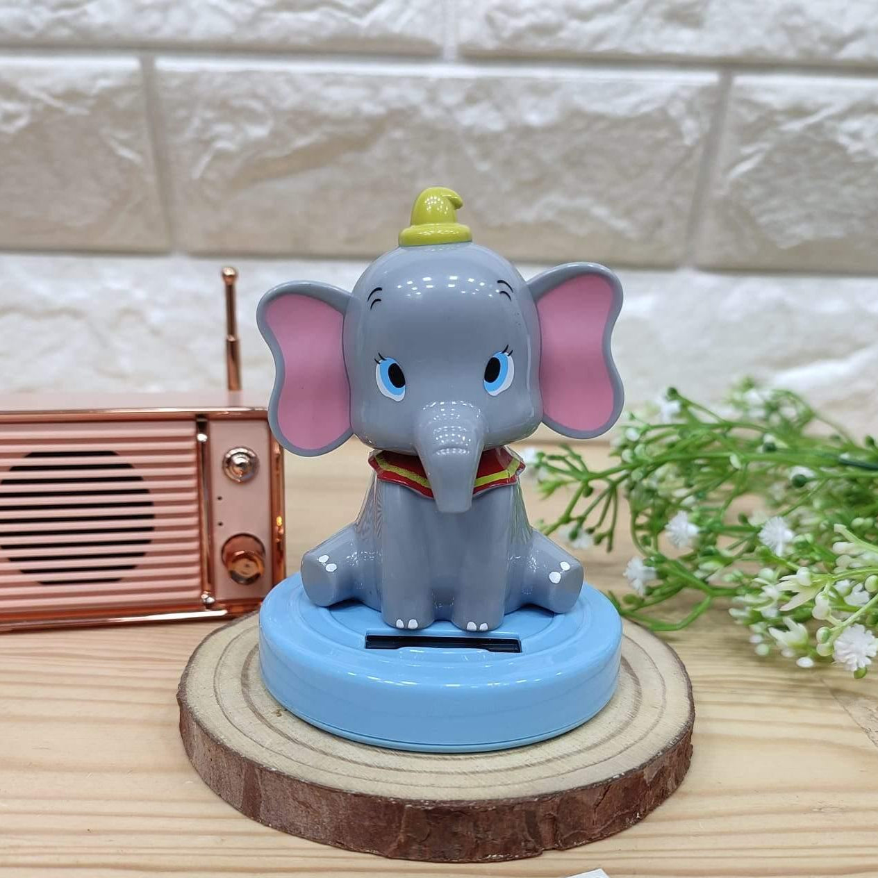 Elephant Solar Bobblehead