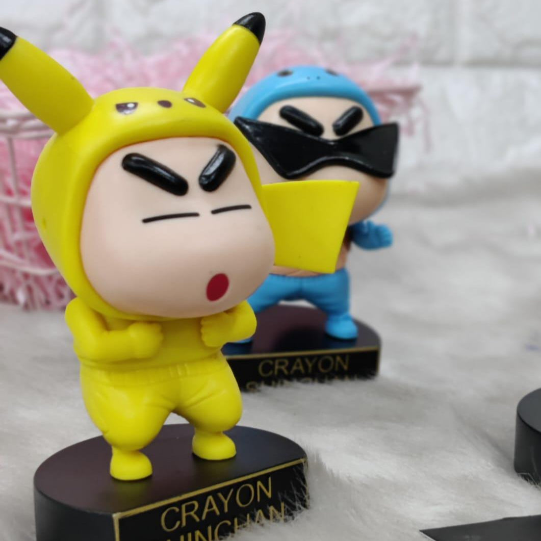 Shinchan Figure Set of 5 - Pokemon's Version