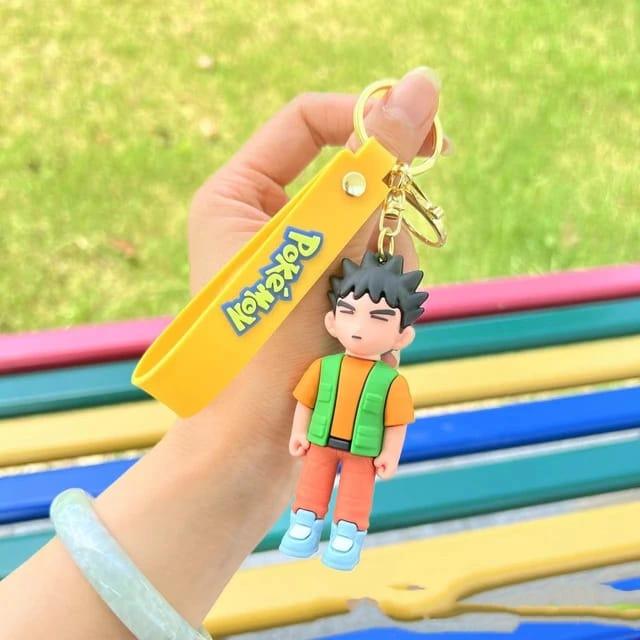 Pokemon 3D Silicon Keychains With Bagcharm and Strap