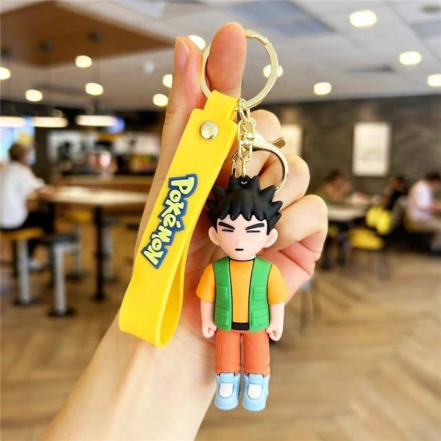 Pokemon 3D Silicon Keychains With Bagcharm and Strap