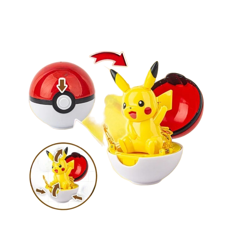 Pokemon Pikachu Cool Transform With Pokeball Collectable Figure (No Refund and Replacement allowed as its Seal Packed)