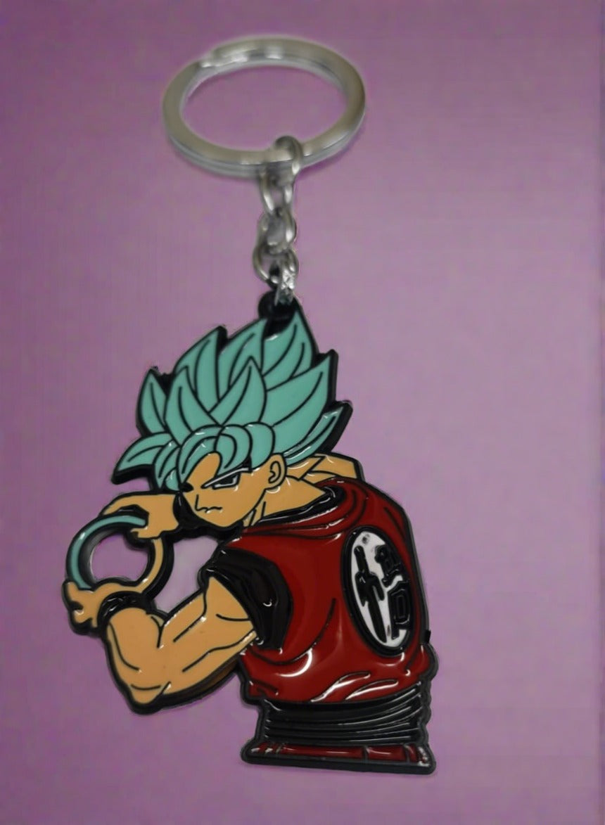 Goku DBZ Anime Metal Keychain