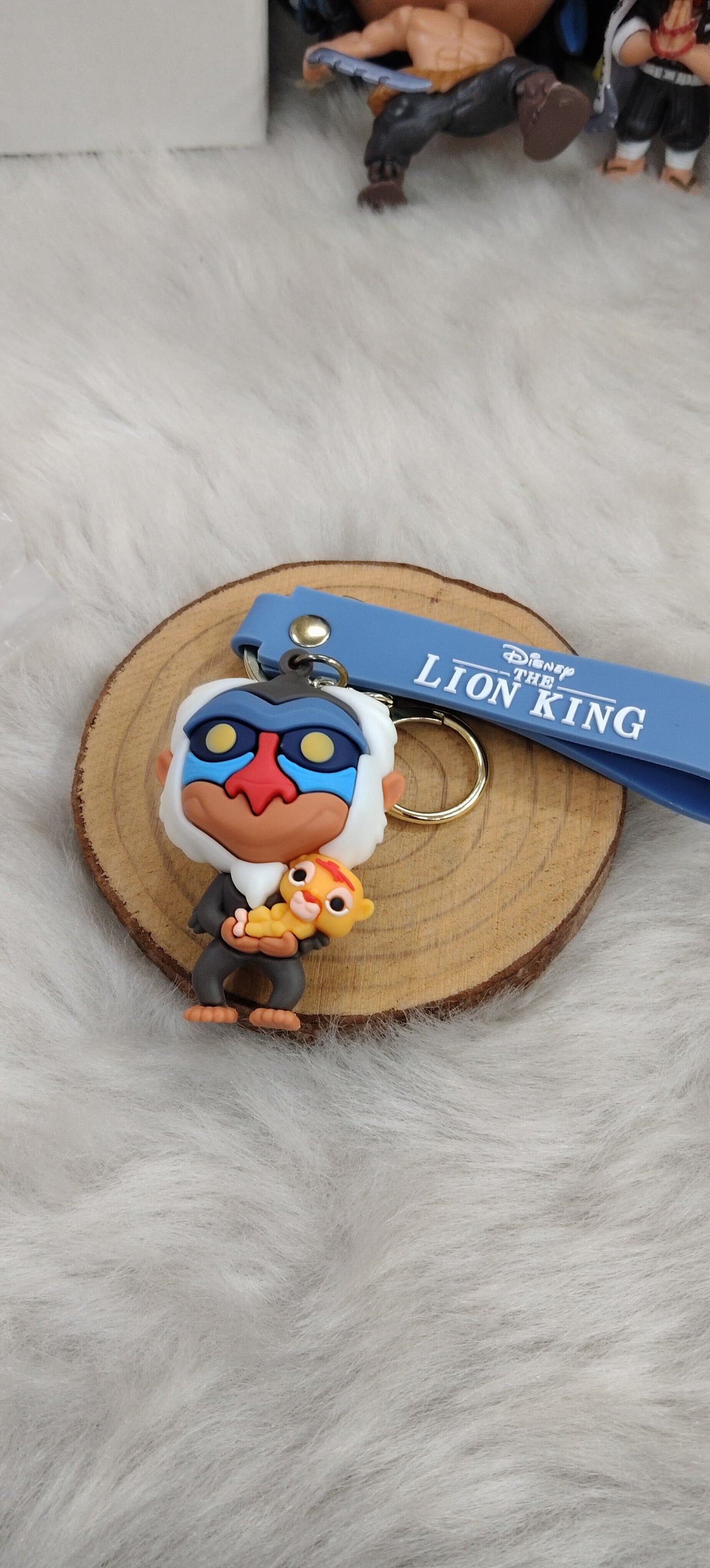 The Lion King 3D Silicon Keychain With Bagcharm and Strap