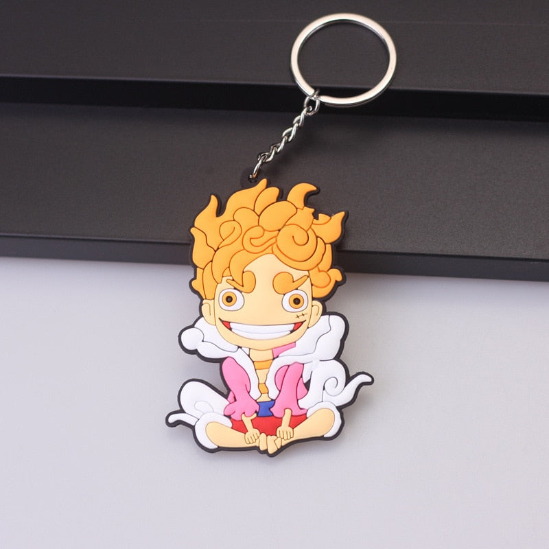 One Piece Character 2D Rubber Keychain (Choose From DropDown Menu)