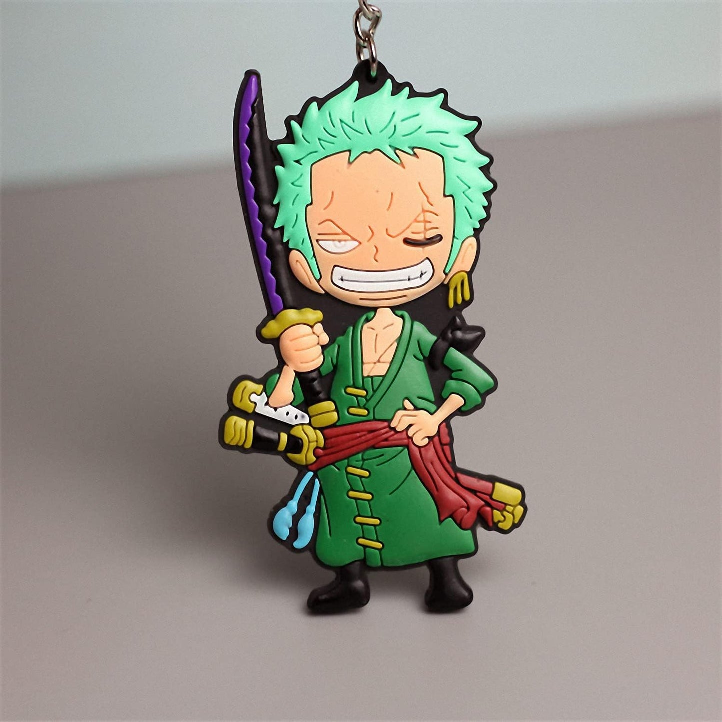 One Piece Character 2D Rubber Keychain (Choose From DropDown Menu)