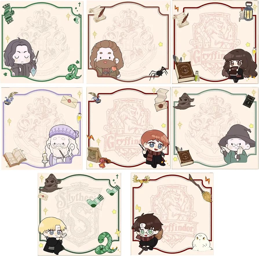 Harry Potter Set of 2 Memo Pads - Random 2 pcs