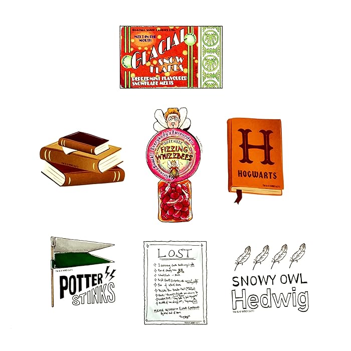 Harry Potter Hogwarts Diary Stickers - Pack Of 50 Stickers
