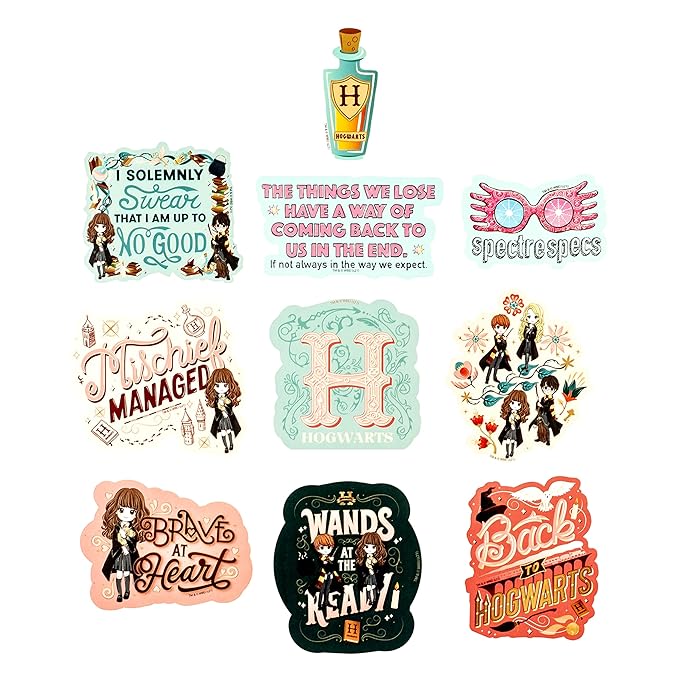 Harry Potter Hogwarts Diary Stickers - Pack Of 50 Stickers