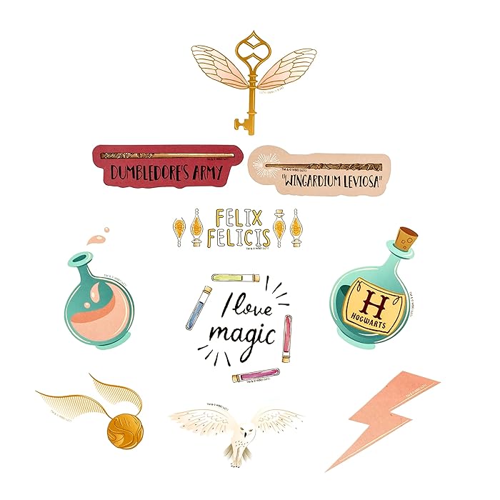 Harry Potter Hogwarts Diary Stickers - Pack Of 50 Stickers