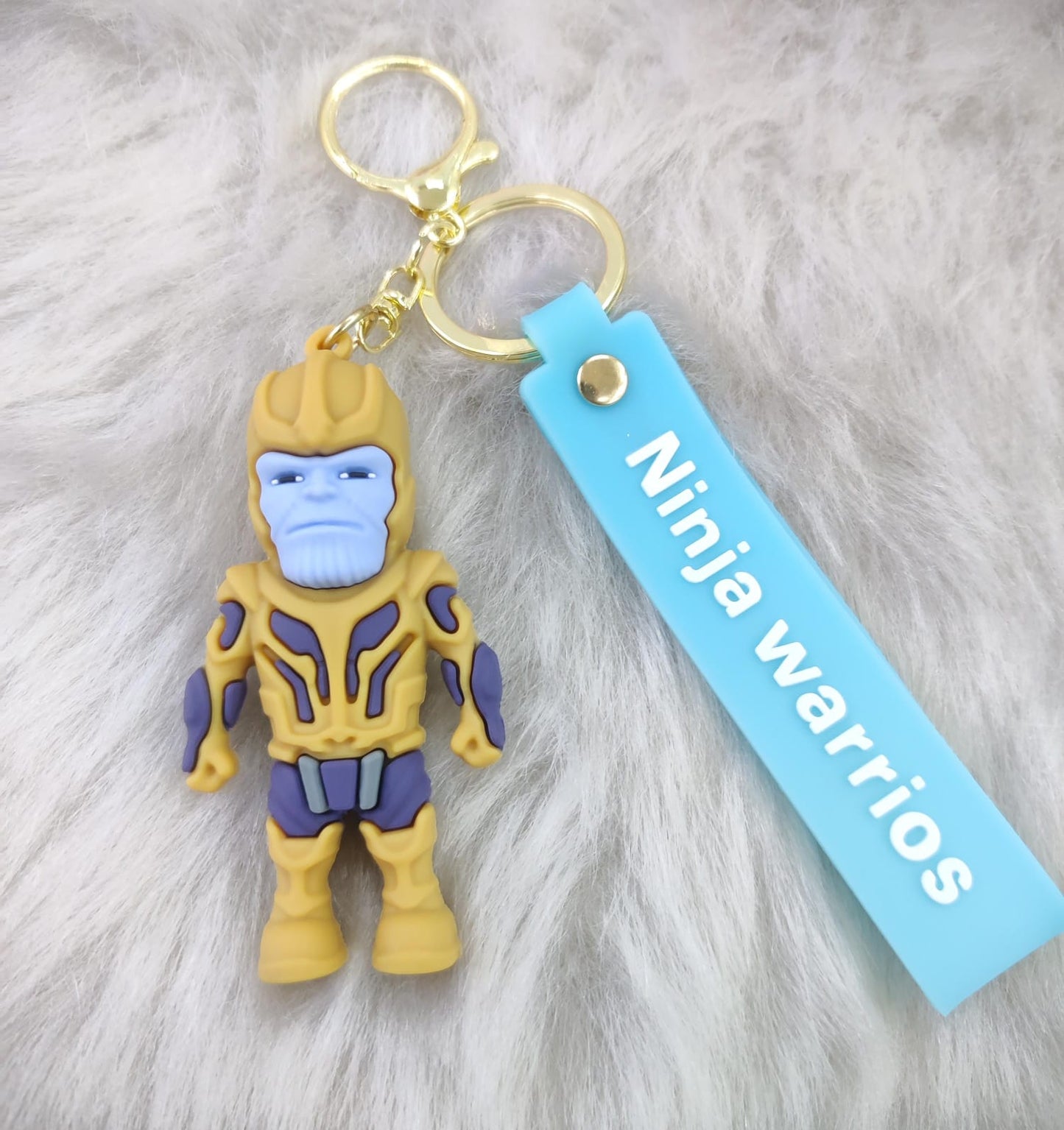 Superheroes Silicon Keychain With Bagcharm And Strap ( Choose From the Dropdown Menu)