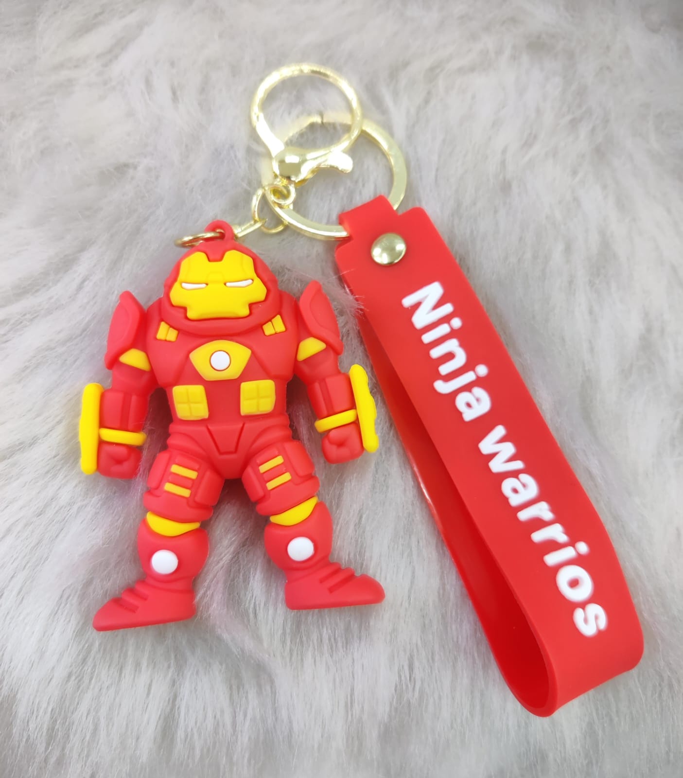 Superheroes Silicon Keychain With Bagcharm And Strap ( Choose From the Dropdown Menu)