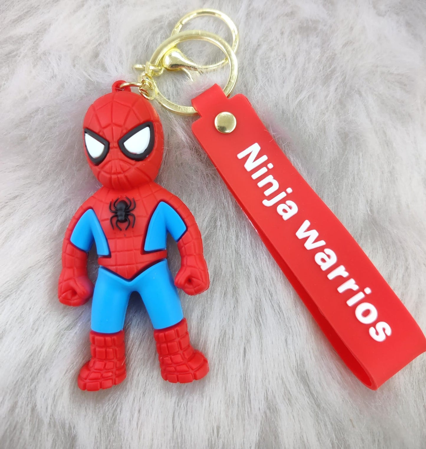 Superheroes Silicon Keychain With Bagcharm And Strap ( Choose From the Dropdown Menu)