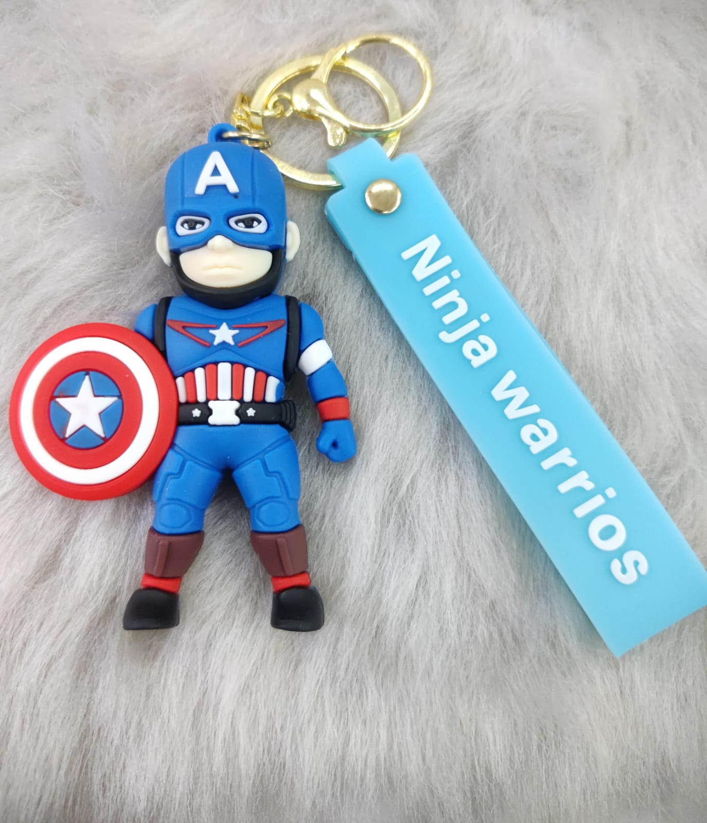 Superheroes Silicon Keychain With Bagcharm And Strap ( Choose From the Dropdown Menu)