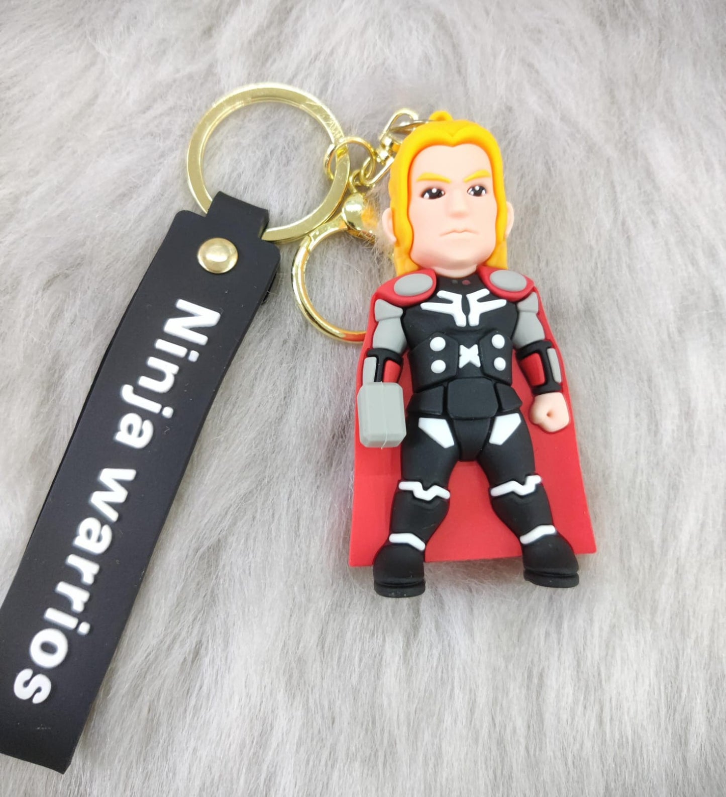 Superheroes Silicon Keychain With Bagcharm And Strap ( Choose From the Dropdown Menu)