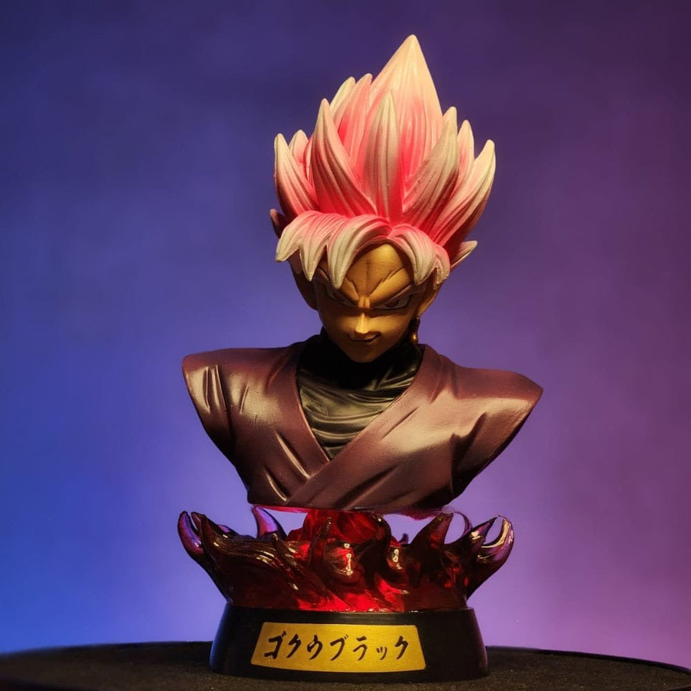 Dragon Ball Z Black Goku Bust Figure With Lights - Remote Control