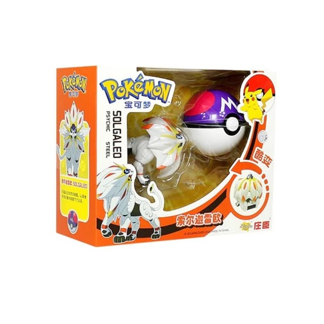 Pokemon Solgaleo Cool Transform With Pokeball Collectable Figure (No Refund and Replacement allowed as its Seal Packed)