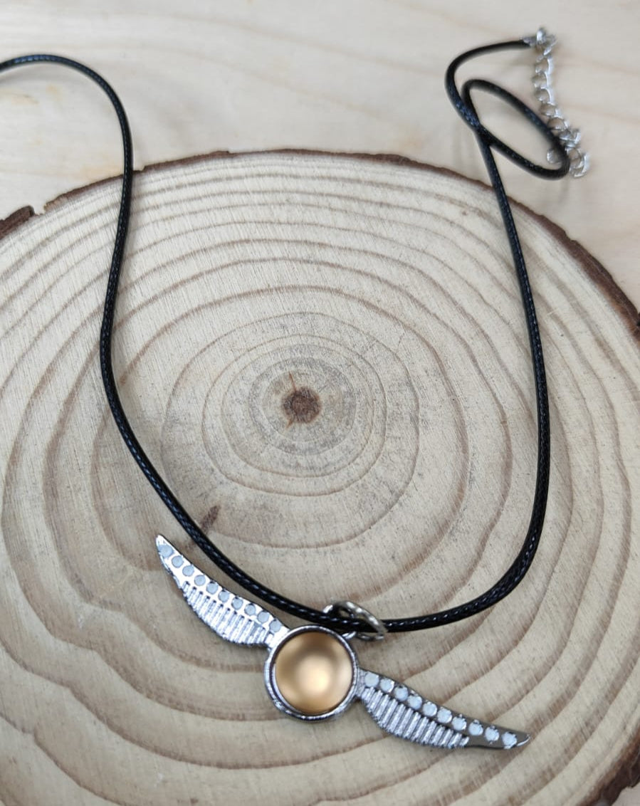 Harry Potter Inspired Quidditch Snitch Neckpiece