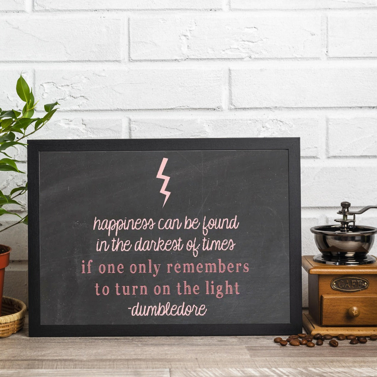 Harry Potter - Dumbledore's Happiness Quote A4 Frame (No COD Allowed)