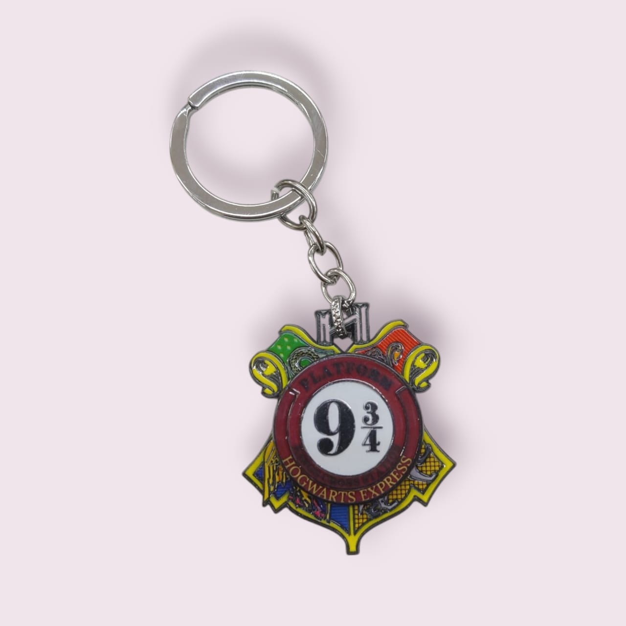 Harry Potter 9 3/4 Hogwarts Express Rotating Metal Keychain