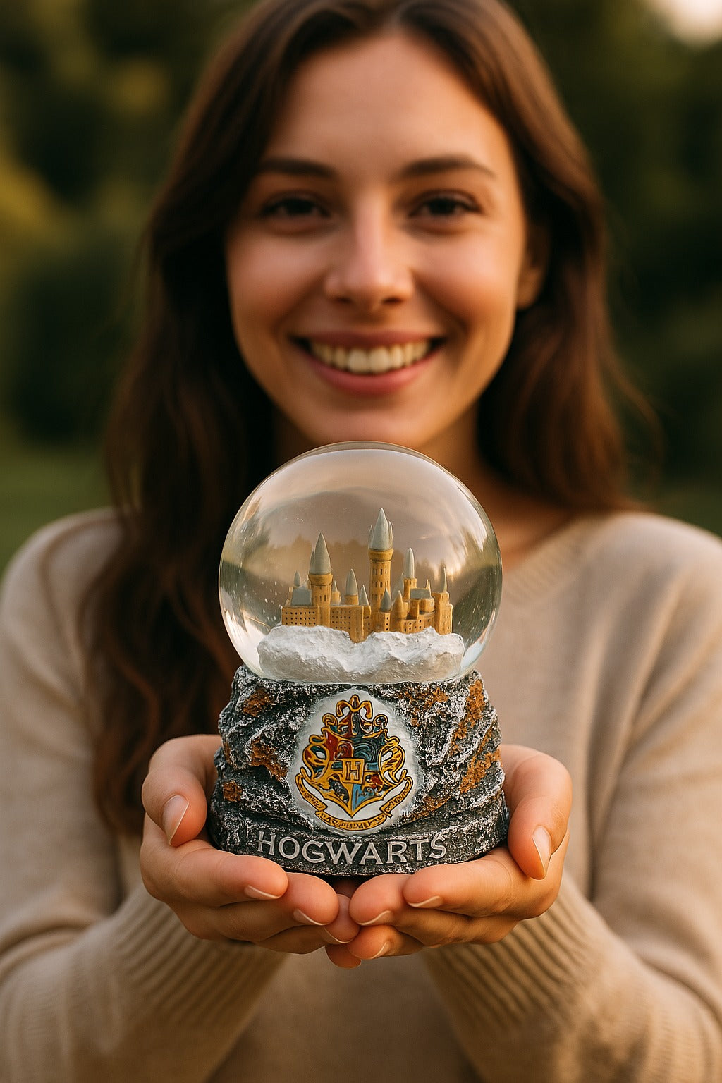 Harry Potter Hogwarts 3D Crystal Snow Globe
