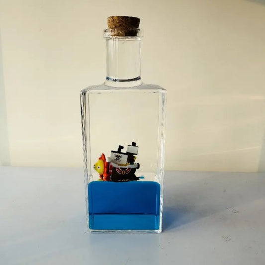 One Piece Going Merry Cruise Ship Model Liquid Wave Unsinkable Boat