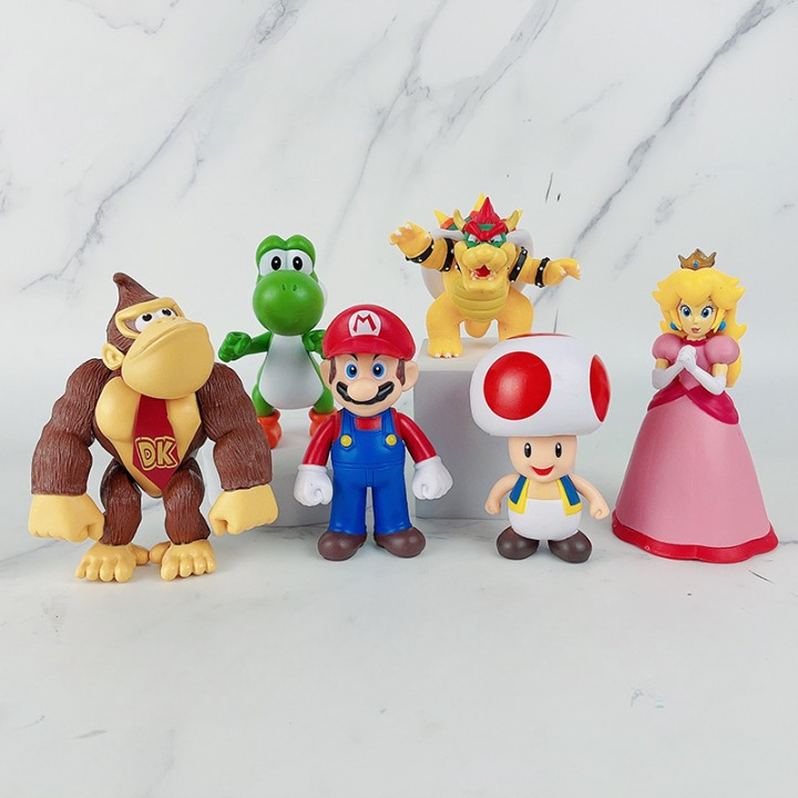 Super Mario Set of 6 Collectables