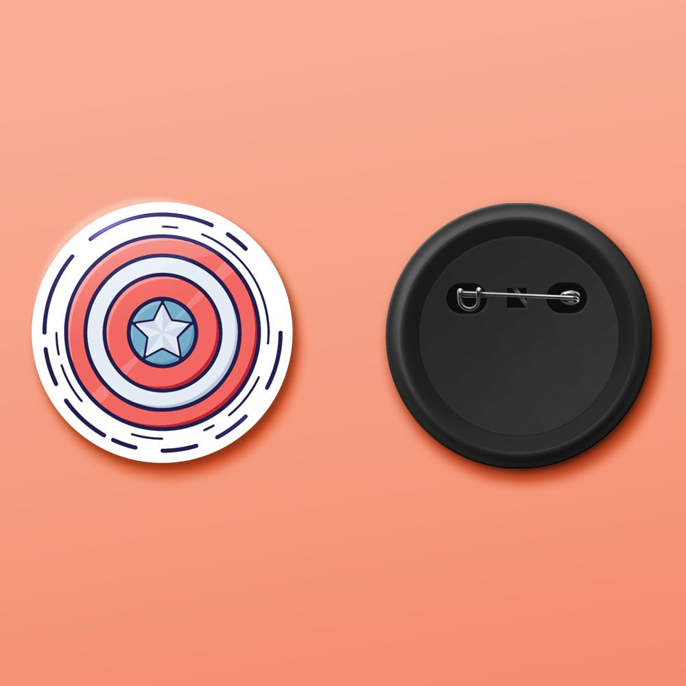 Captain America Shield Badge