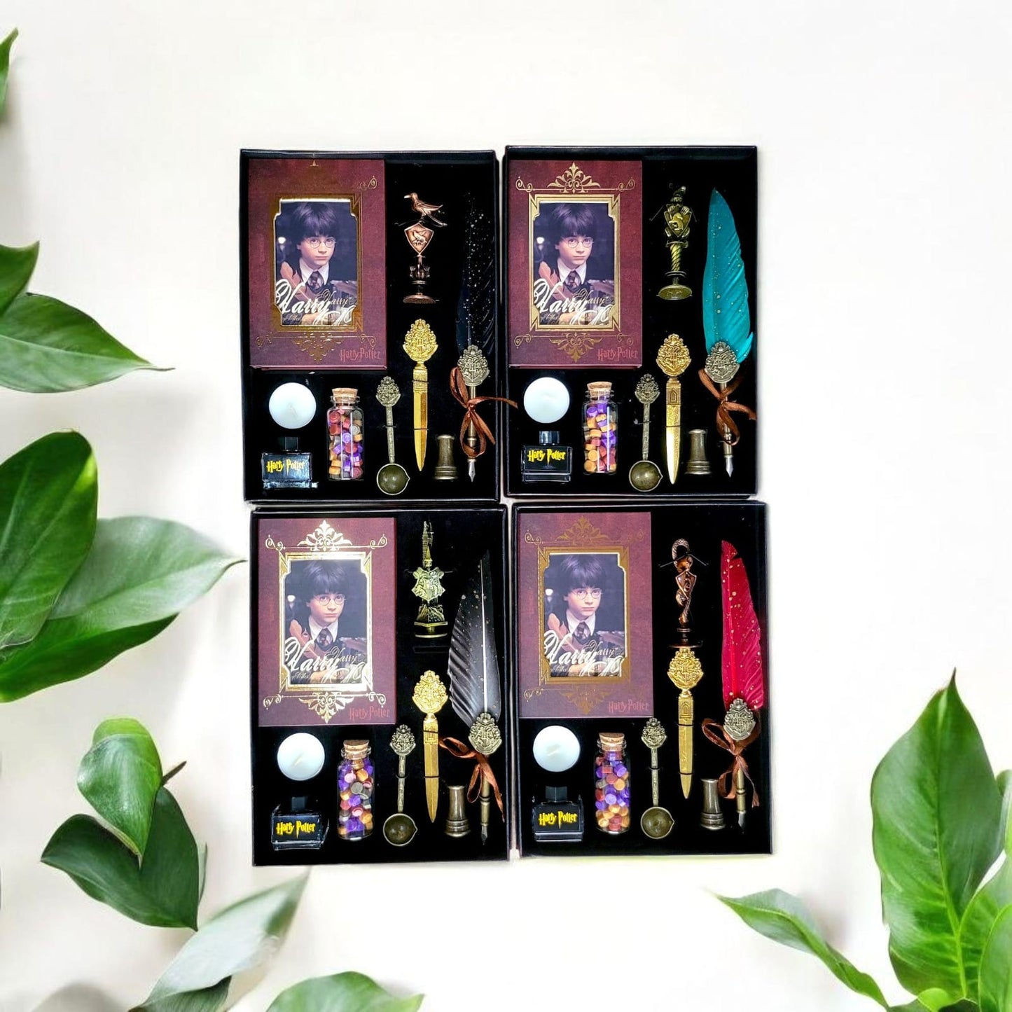 Harry Potter Set of 9 Combo - Random Colour Feather Pen Will Be Provided
