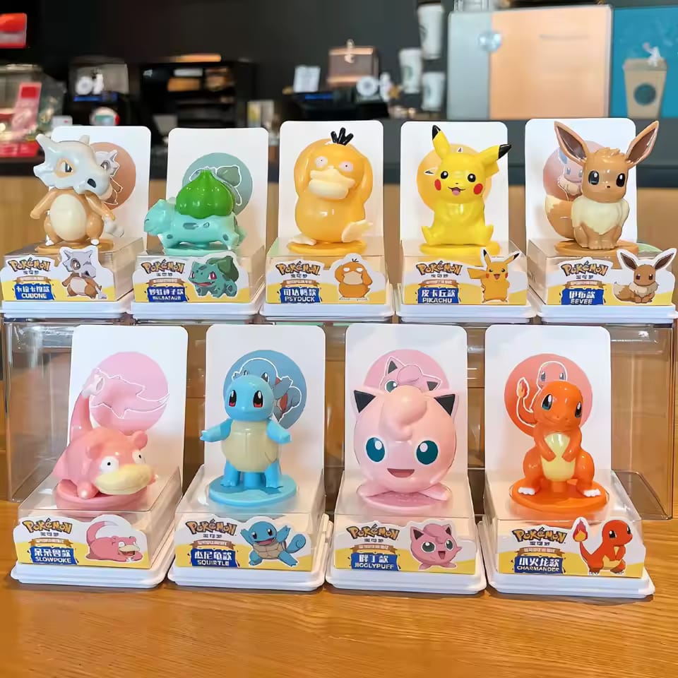 Pokemon Official Figure Plus Stamp Series Set of 9 ( NO Return and No Replacement as Product is Seal Packed )