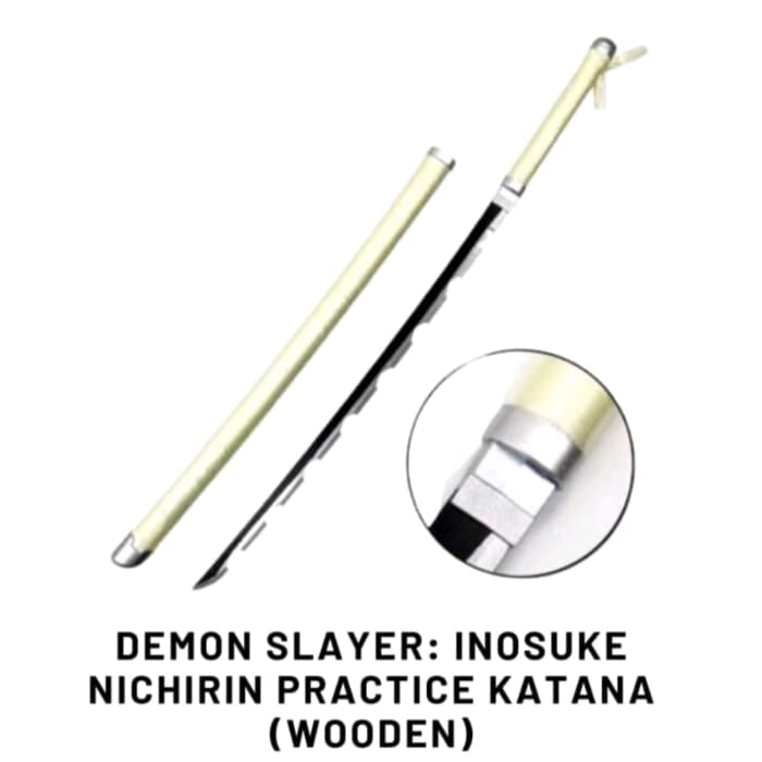 Demon Slayer Inosuke Katana Sword - Wooden (No COD Allowed On This Product) - Prepaid Orders Only
