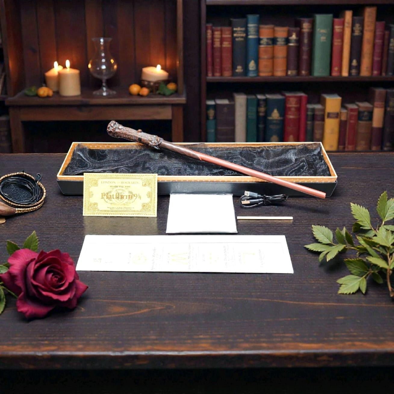 Harry Potter Collectable Fire Wand With 1 Flash Paper