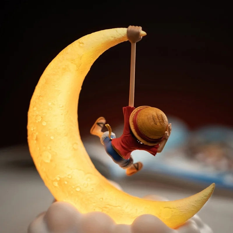 One Piece Monkey D' Luffy Moon Night Lamp - 20 cm