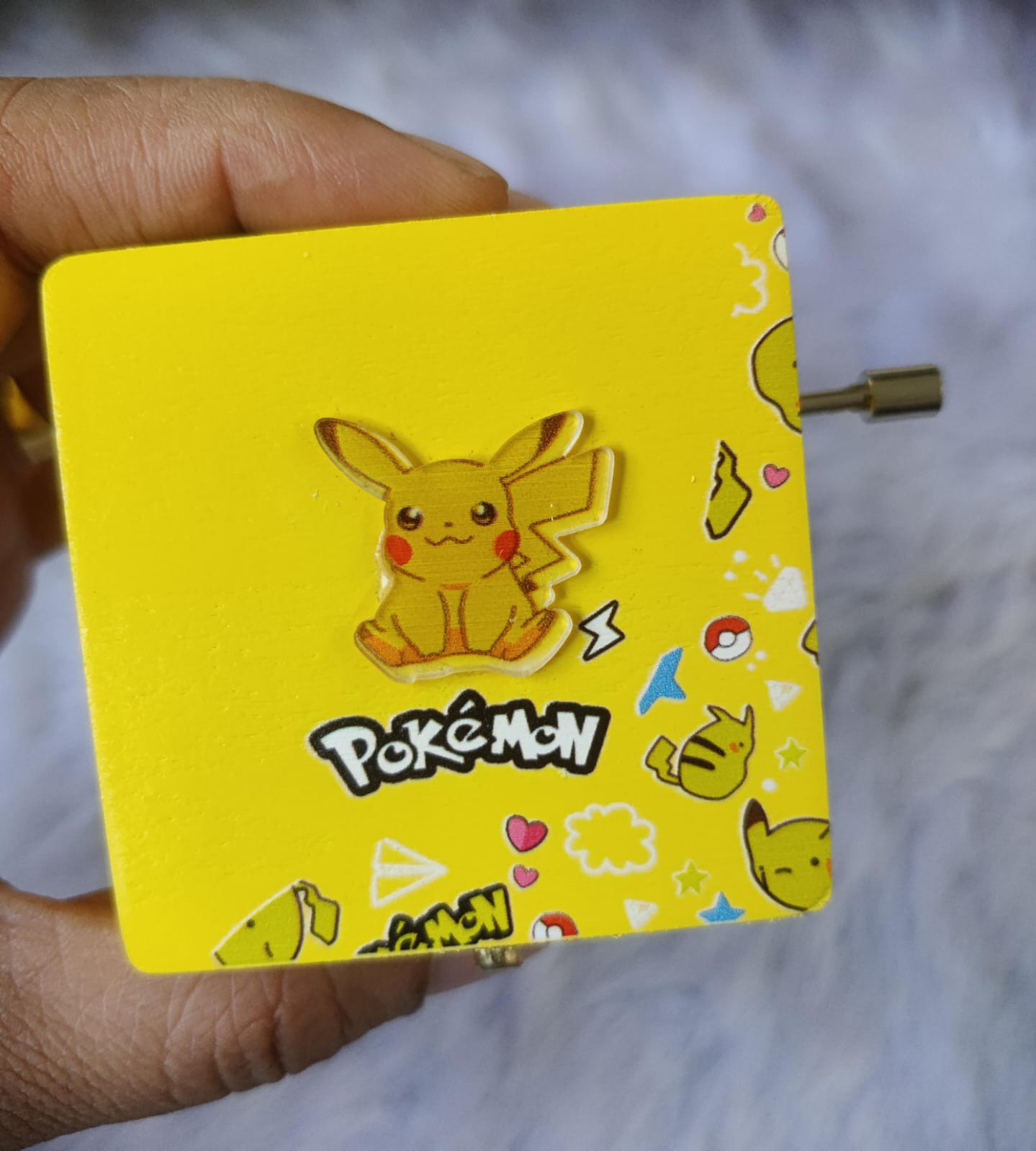 Pokemon Music box with Mirror and Blank Paper (to add note) -