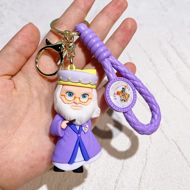 Harry Potter 3D Silicon Keychain With Bagcharm and Strap (Select From Drop Down Menu)