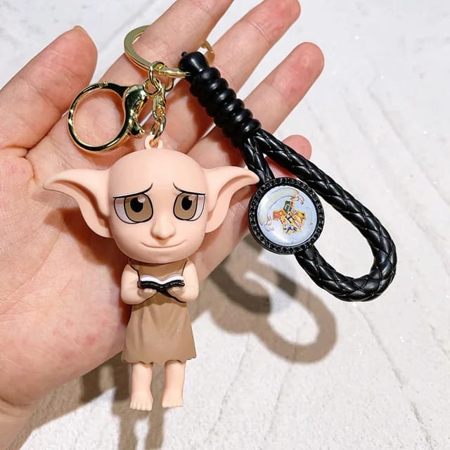 Harry Potter 3D Silicon Keychain With Bagcharm and Strap (Select From Drop Down Menu)
