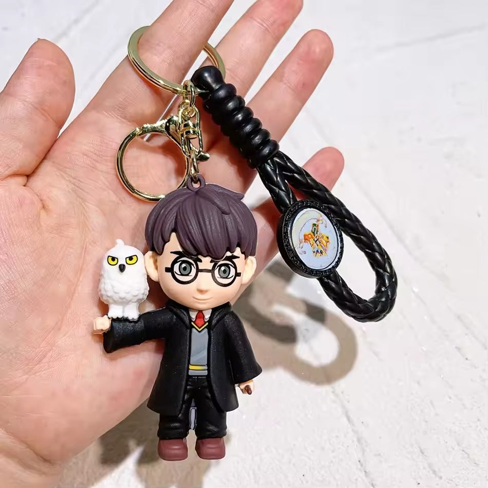 Harry Potter 3D Silicon Keychain With Bagcharm and Strap (Select From Drop Down Menu)