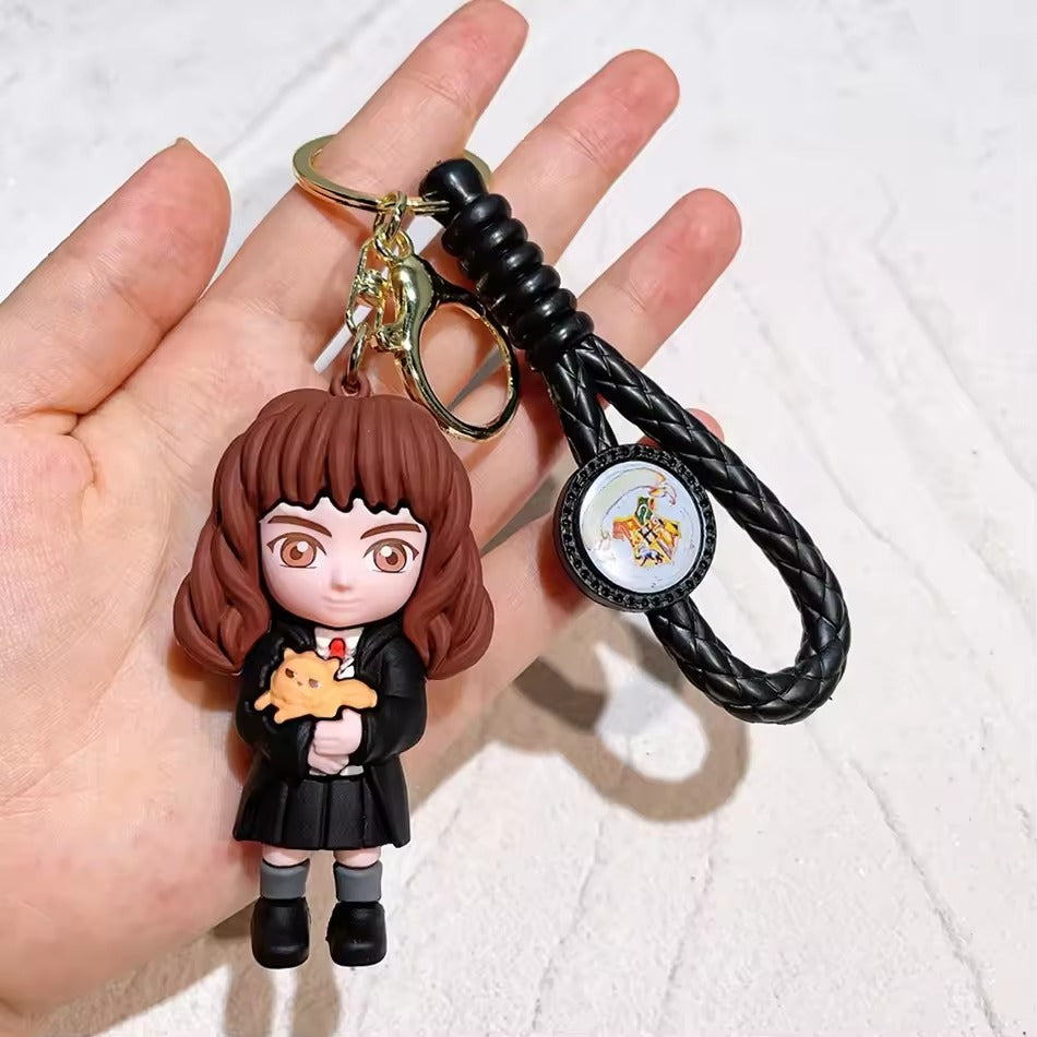 Harry Potter 3D Silicon Keychain With Bagcharm and Strap (Select From Drop Down Menu)