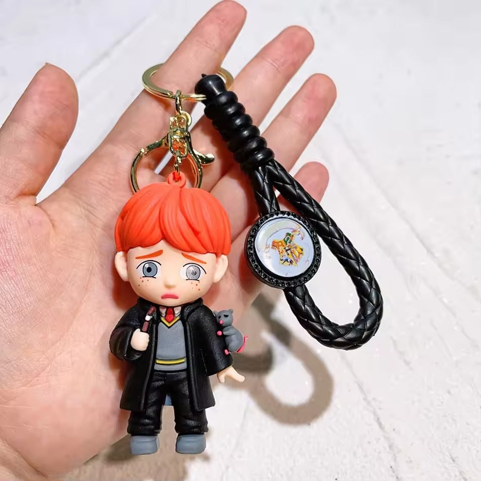 Harry Potter 3D Silicon Keychain With Bagcharm and Strap (Select From Drop Down Menu)