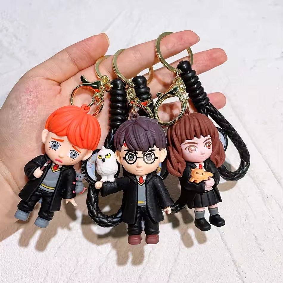 Harry Potter 3D Silicon Keychain With Bagcharm and Strap (Select From Drop Down Menu)